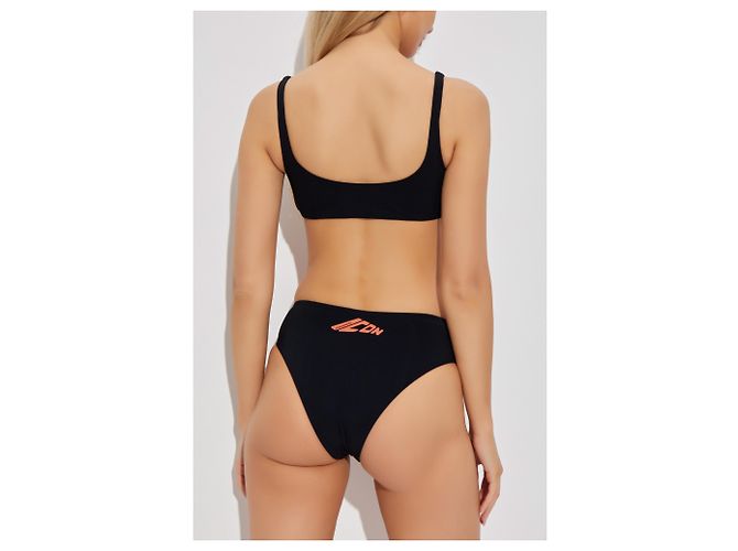 Parte inferior de bikini Dsquared2 negra - vista 3