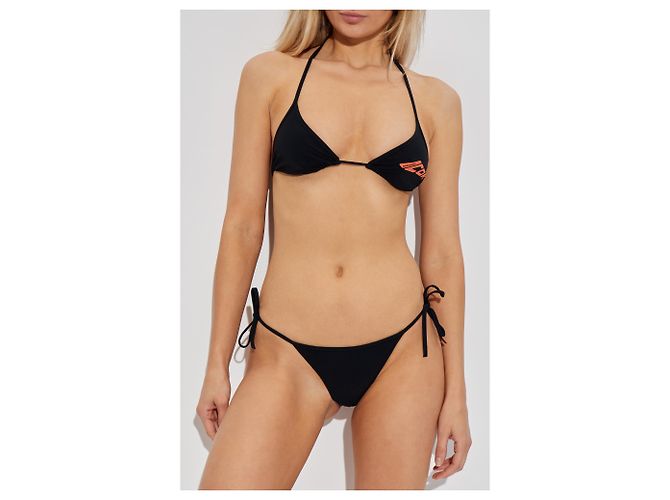 Parte inferior de bikini Dsquared2 negra - vista 2