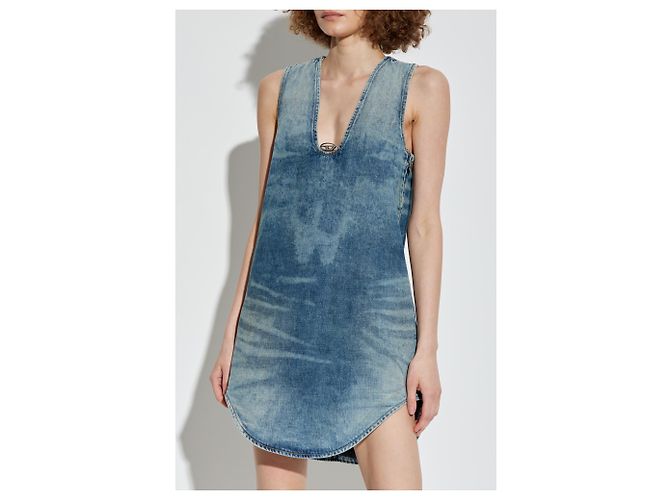 Vestido de denim azul Diesel DE-LARIS--S de algodón - vista 3