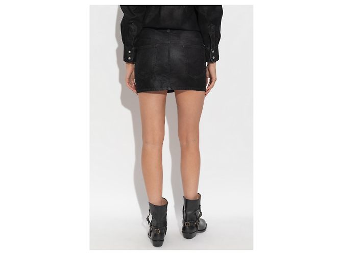 Isabel Marant Etoile Falda Kimmy Negra - vista 4
