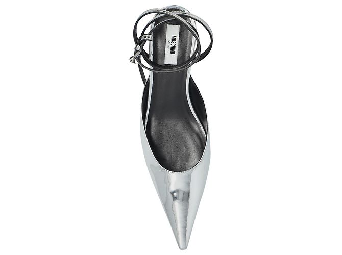 Moschino schwarze Kitten Heels mit spitzer Kappe - Ansicht 6
