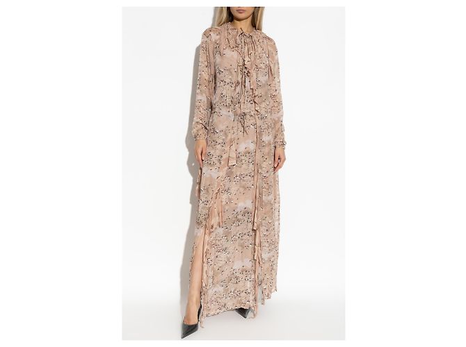 Diesel D-AZZLING-R1 Maxikleid Rosa Viskose - Ansicht 3