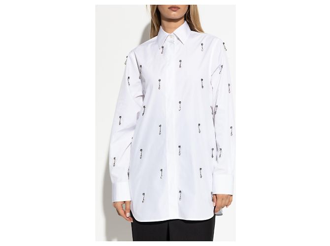 Stella Mc Cartney Camisa con apliques brillantes - vista 3