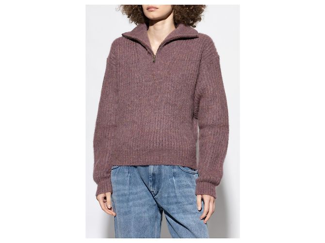 Isabel Marant Etoile Danita Pullover Lila Wolle Mohair - Ansicht 3
