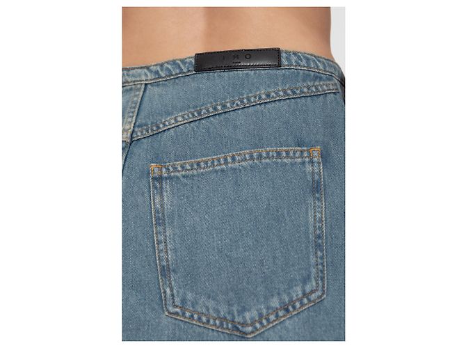 Gonna midi in denim blu Isys Iro - vista 5