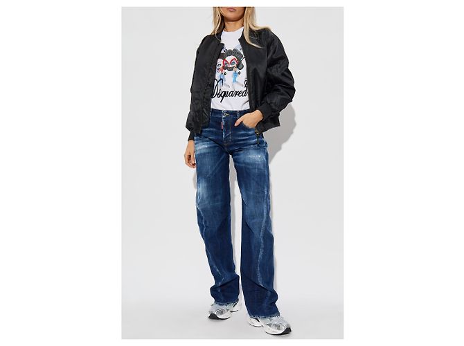 Dsquared2 D2 Twisted Jeans Navy Blau - Ansicht 2