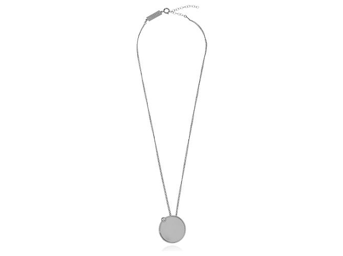 Maison Martin Margiela Collana con pendente con logo inciso - vista 3