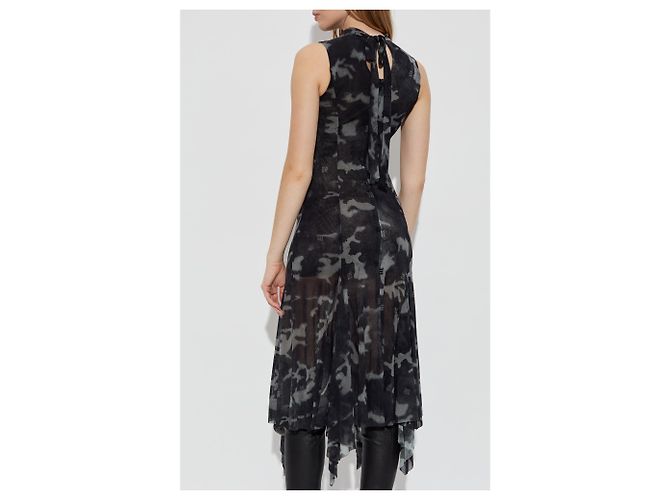 Autre Marque MISBHV Transparentes Midi Kleid Schwarz - Ansicht 4