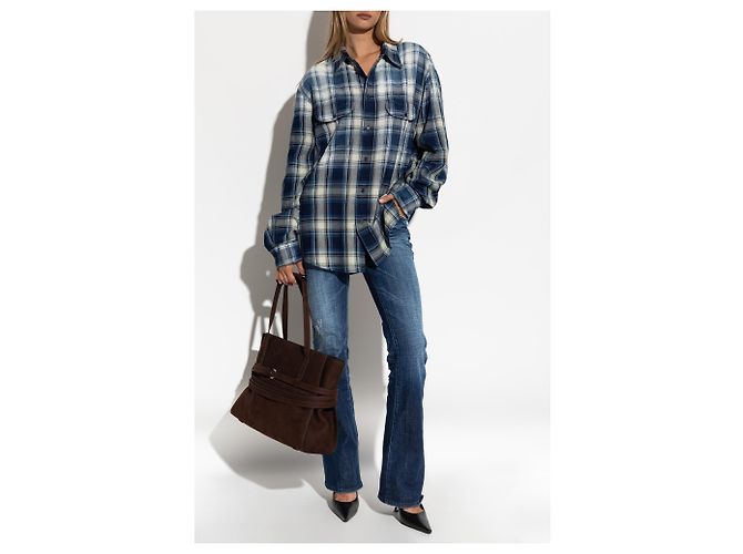 Dsquared2 Medium Waist Bootcut Jeans Blue - view 2