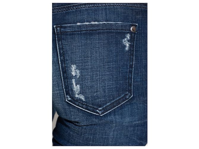 Dsquared2 Medium Waist Bootcut Jeans Blue - view 5