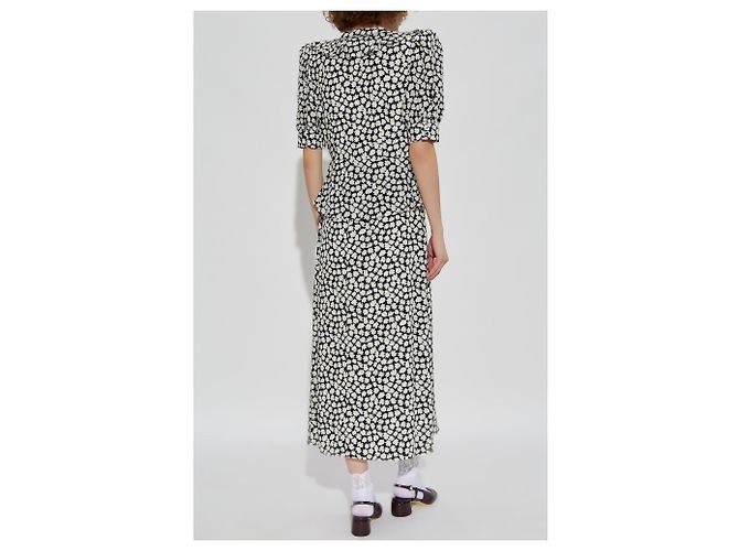 Alessandra Rich Seidenkleid mit Blumenmotiv - Ansicht 4
