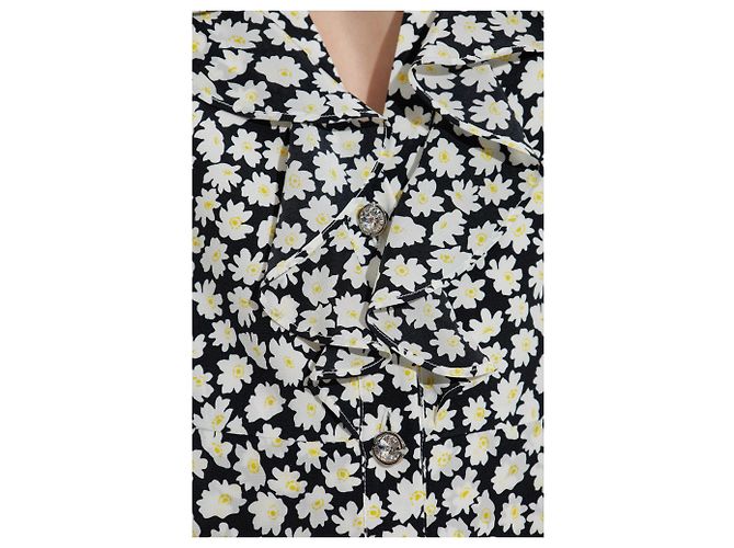 Alessandra Rich Seidenkleid mit Blumenmotiv - Ansicht 5