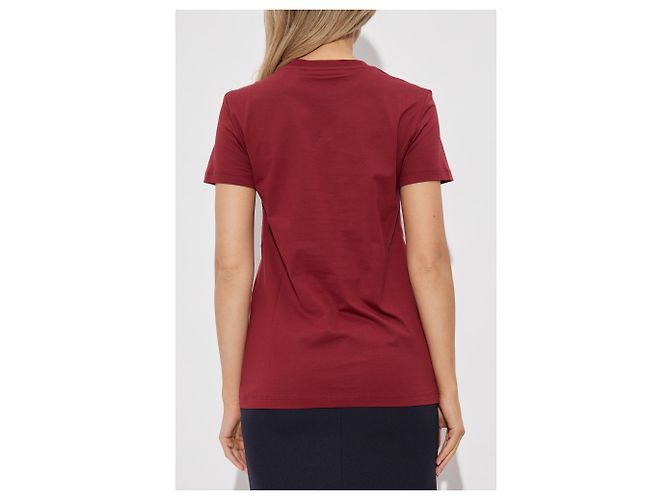 T-shirt Bravo Max Mara vermelha de algodão - vista 4