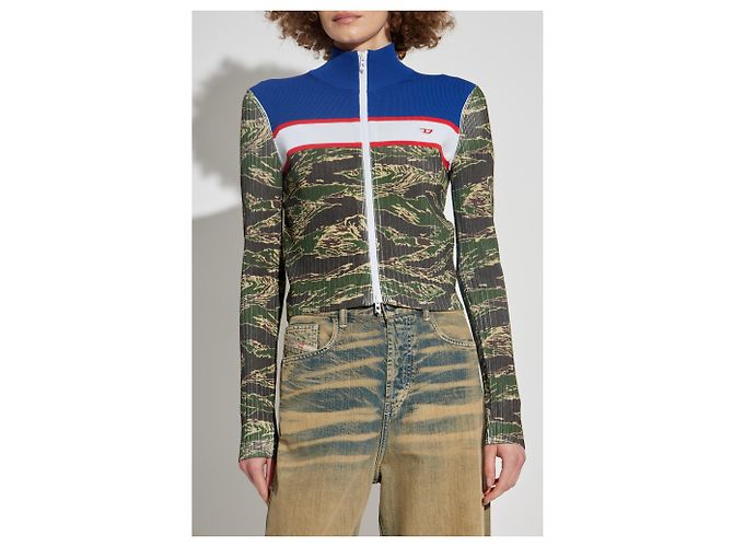 Diesel M-CAMUT Sweatshirt Camouflage Strick - Ansicht 3