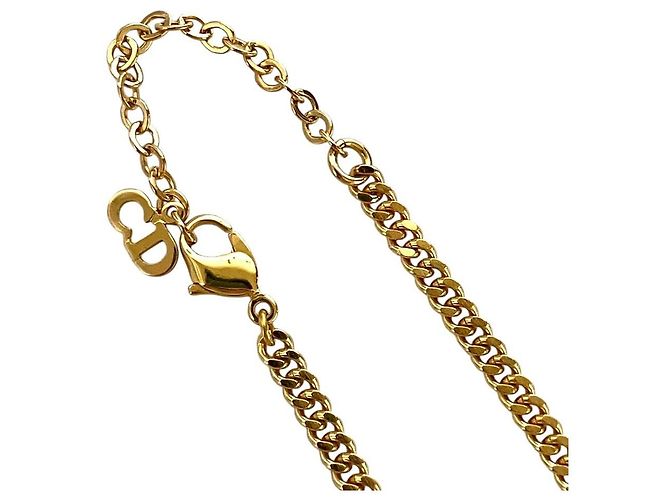 Collana a catena vintage Christian Dior con strass - vista 7