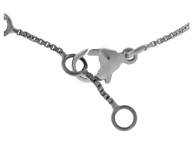 Bracciale Marni in ottone argentato con cristalli - vista 4