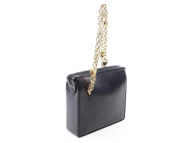 Sac à main Dior en cuir noir - vue 2