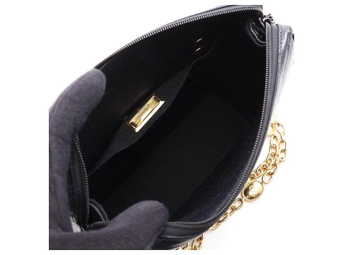 Sac à main Dior en cuir noir - vue 3