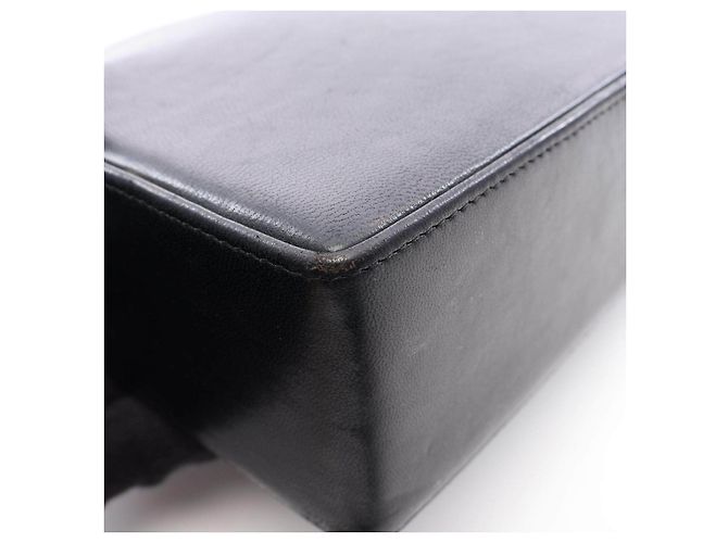 Sac à main Dior en cuir noir - vue 7