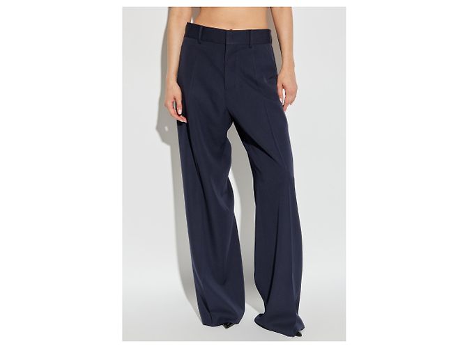Pantalones de lana azul marino Dsquared2 - vista 3