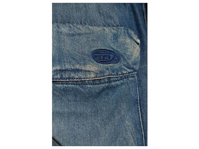 Giacca in denim blu Diesel DE-WENY in lyocell - vista 5