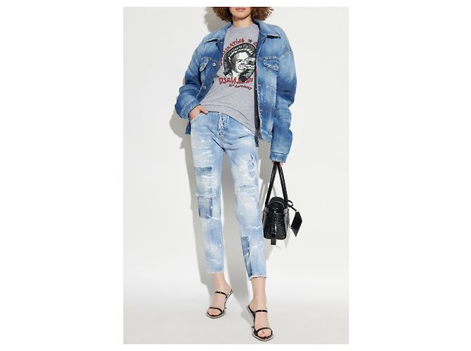 Vaqueros Cool Girl Dsquared2 azules de algodón - vista 2