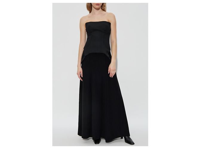 Autre Marque MISBHV Schwarzes Off-Shoulder Maxi Kleid - Ansicht 3