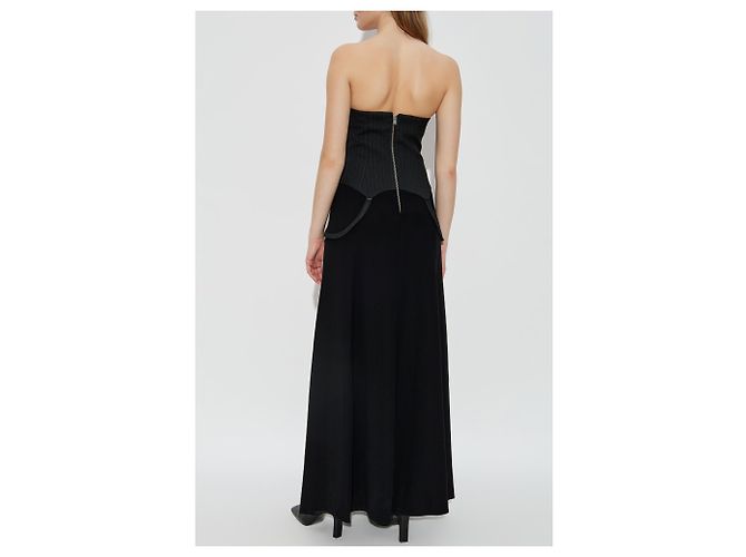 Autre Marque MISBHV Schwarzes Off-Shoulder Maxi Kleid - Ansicht 4