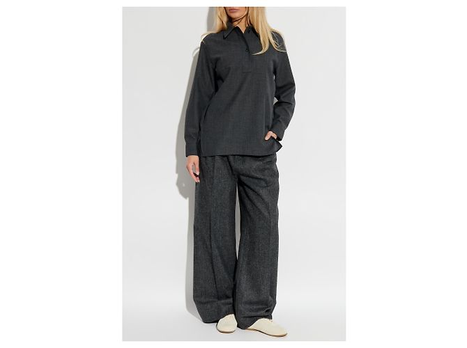 Studio Nicholson Pinole Top Grey Wool - view 2