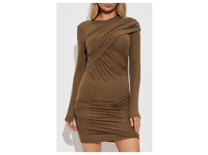 Vestido Isabel Marant Etoile Denise Marrón - vista 3