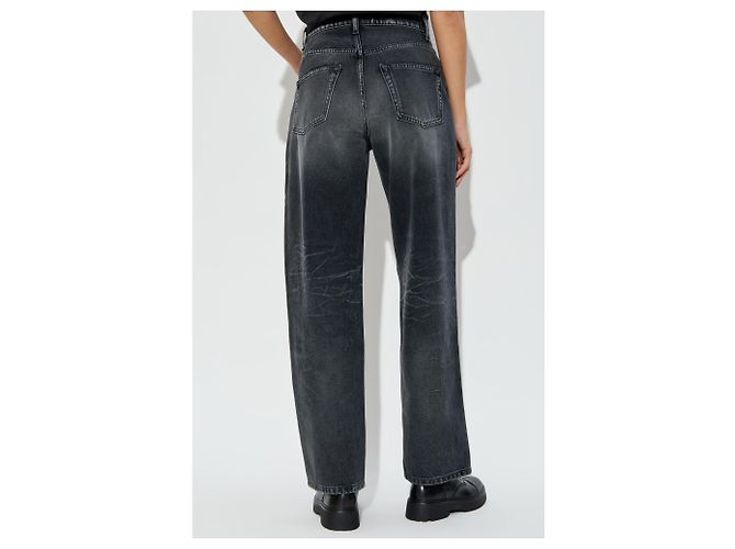 Moschino Logo Jeans Grau Baumwolle Gerade - Ansicht 4