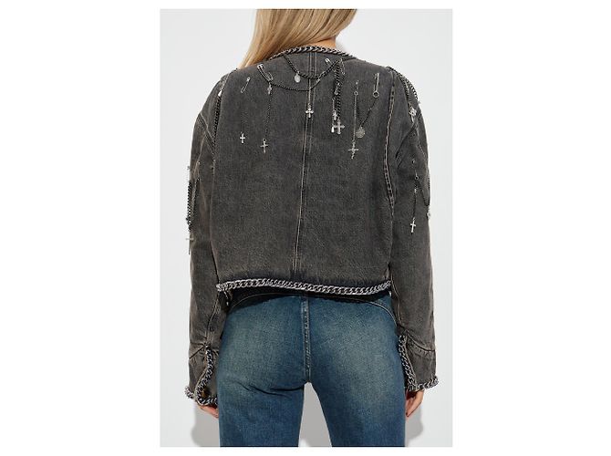 R13 Denim jacket with appliqués - view 4