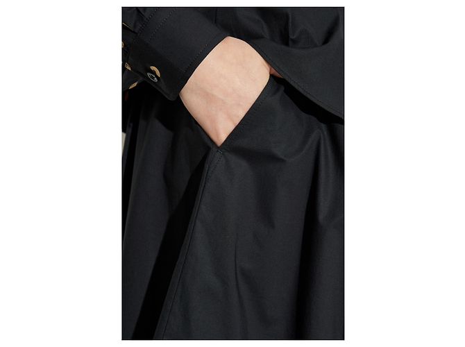 Saia assimétrica Moschino de algodão preta - vista 5
