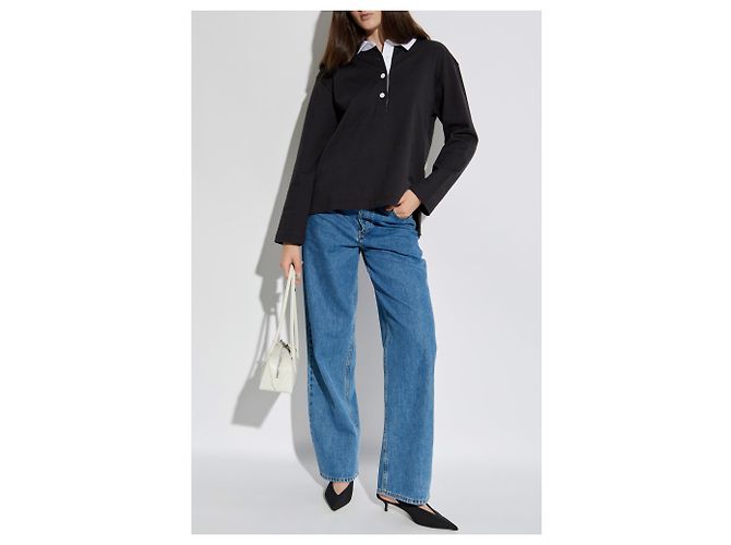 Kate Spade Poloshirt mit Logo Schwarz Baumwolle - Ansicht 2