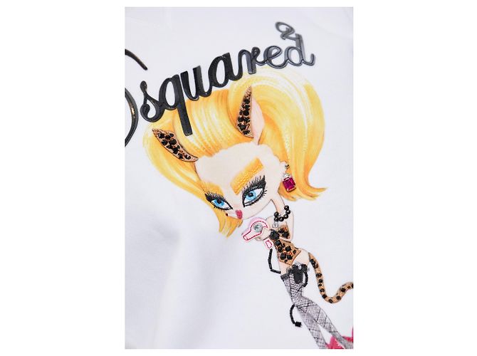 Dsquared2 Sweatshirt avec imprimé et appliqués - vue 5