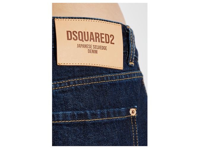 Jeans Tomboy Dsquared2 Blu Denim Selvedge Giapponese - vista 5