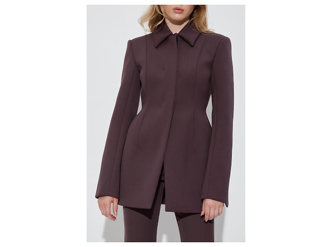 Abrigo Bacio Sportmax morado de lana - vista 3