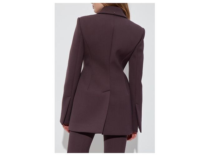 Abrigo Bacio Sportmax morado de lana - vista 4