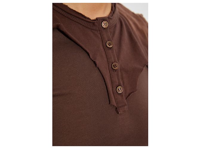Abito maxi D-JARY Diesel marrone in cotone - vista 5