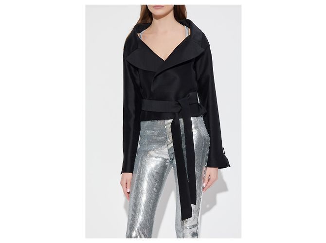 Blazer nero in lana Dsquared2 - vista 3