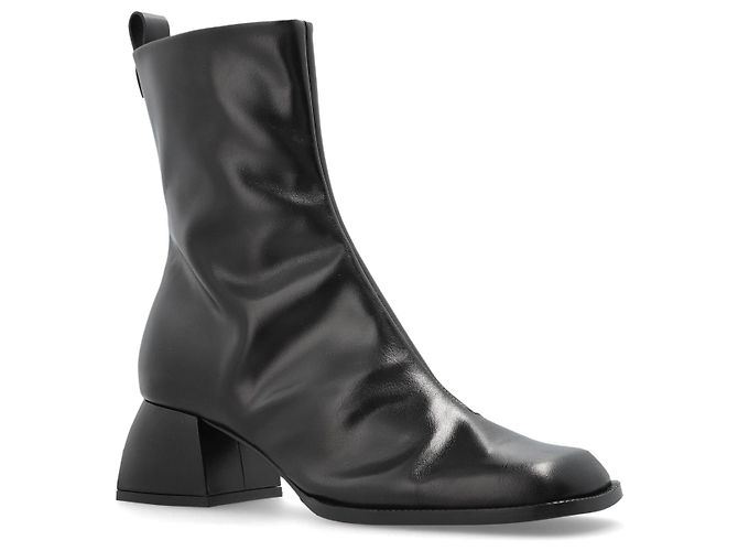 Botines de tacón en cuero negro Nodaleto - vista 4