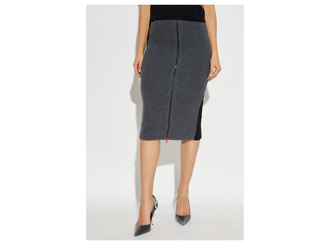 Falda Diesel M-LOUSI gris de lana - vista 3