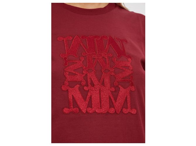 T-shirt Bravo Max Mara Vermelha de Algodão - vista 5