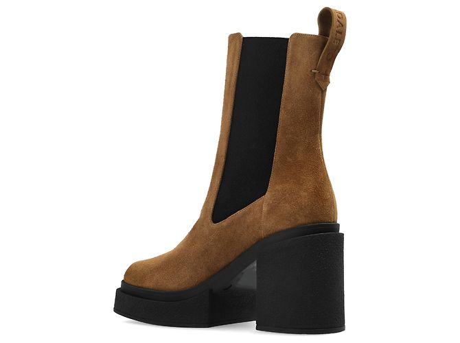 Botines Nodaleto de gamuza marrón con plataforma - vista 5