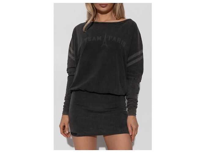 Autre Marque Vestido mini estampado Team Paris de algodón MISBHV - vista 3
