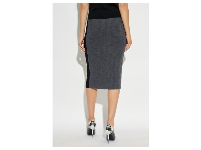 Falda Diesel M-LOUSI gris de lana - vista 4
