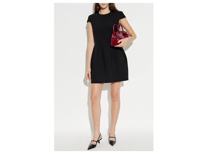 Abito nero a maniche corte Moschino - vista 2