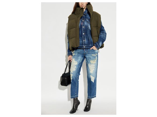 Dsquared2 Jeansjacke in Blau - Ansicht 2