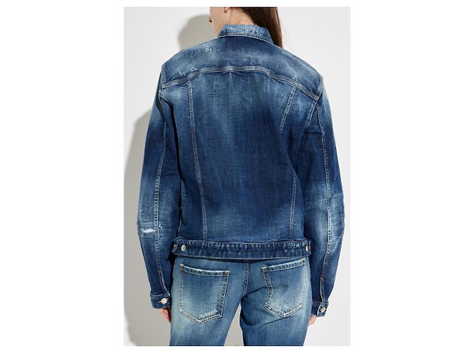 Dsquared2 Jeansjacke in Blau - Ansicht 4
