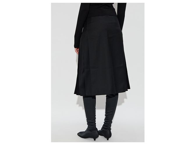 Autre Marque Falda midi plisada negra MISBHV - vista 4